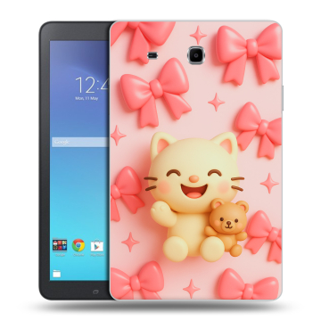 Силиконовый чехол на Samsung Galaxy Tab E 9.6 с принтом для девочек