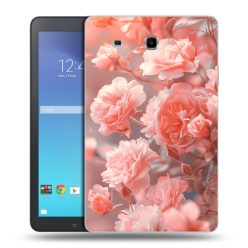 Силиконовый чехол на Samsung Galaxy Tab E 9.6 с принтом Розы цветы Силиконовый чехол на Samsung Galaxy Tab E 9.6 с принтом Розы цветы