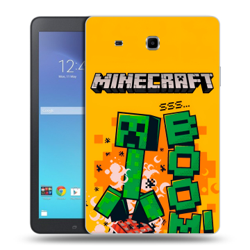 Силиконовый чехол на Samsung Galaxy Tab E 9.6 с принтом Майнкрафт Minecraft