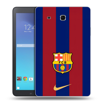 Силиконовый чехол на Samsung Galaxy Tab E 9.6 с принтом Барселона Barcelona
