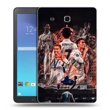 Силиконовый чехол на Samsung Galaxy Tab E 9.6 с принтом Реал Роналдо Real Ronaldo
