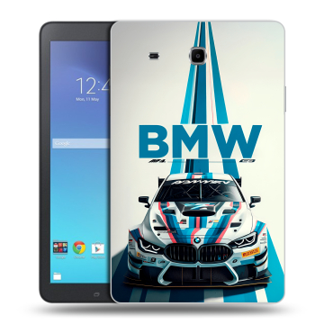 Силиконовый чехол на Samsung Galaxy Tab E 9.6 с принтом БМВ BMW