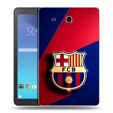 Силиконовый чехол на Samsung Galaxy Tab E 9.6 с принтом Барселона Barcelona