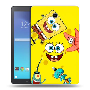 Силиконовый чехол на Samsung Galaxy Tab E 9.6 с принтом Спанч боб Спанчбоб