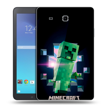 Силиконовый чехол на Samsung Galaxy Tab E 9.6 с принтом Майнкрафт Minecraft