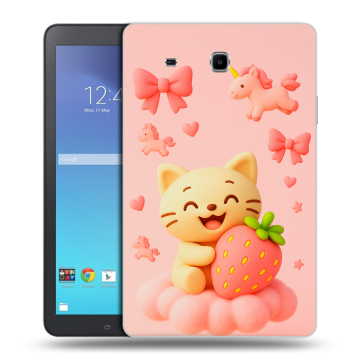 Силиконовый чехол на Samsung Galaxy Tab E 9.6 с принтом для девочек