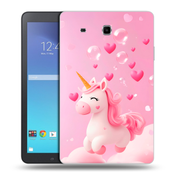 Силиконовый чехол на Samsung Galaxy Tab E 9.6 с принтом Единорог Силиконовый чехол на Samsung Galaxy Tab E 9.6 с принтом Единорог