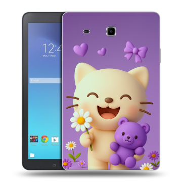 Силиконовый чехол на Samsung Galaxy Tab E 9.6 с принтом для девочек