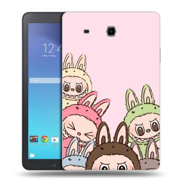 Силиконовый чехол на Samsung Galaxy Tab E 9.6 с принтом Лабубу