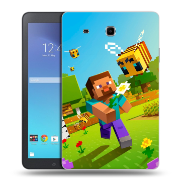 Силиконовый чехол на Samsung Galaxy Tab E 9.6 с принтом Майнкрафт Minecraft