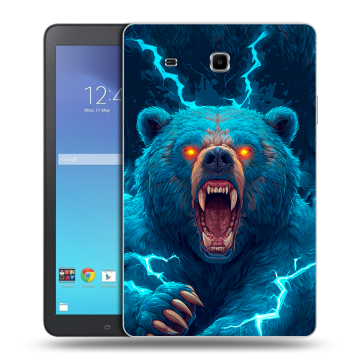 Силиконовый чехол на Samsung Galaxy Tab E 9.6 с принтом Медведь