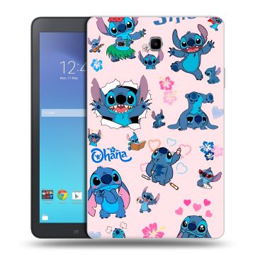 Силиконовый чехол на Samsung Galaxy Tab E 9.6 с принтом Лило и Стич Силиконовый чехол на Samsung Galaxy Tab E 9.6 с принтом Лило и Стич
