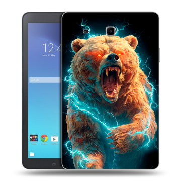 Силиконовый чехол на Samsung Galaxy Tab E 9.6 с принтом Медведь
