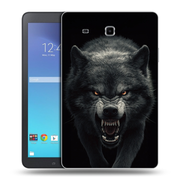 Силиконовый чехол на Samsung Galaxy Tab E 9.6 с принтом Волк Силиконовый чехол на Samsung Galaxy Tab E 9.6 с принтом Волк
