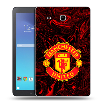 Силиконовый чехол на Samsung Galaxy Tab E 9.6 с принтом Manchester United