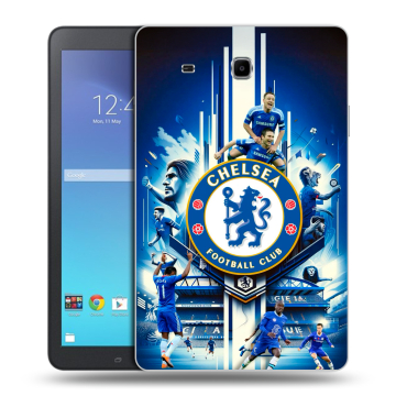 Силиконовый чехол на Samsung Galaxy Tab E 9.6 с принтом Chelsea Челси