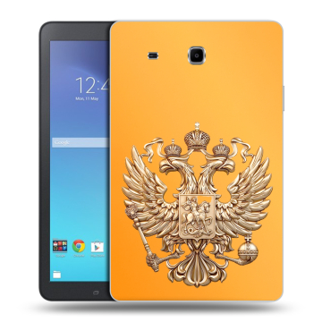 Силиконовый чехол на Samsung Galaxy Tab E 9.6 с принтом Герб Флаг России