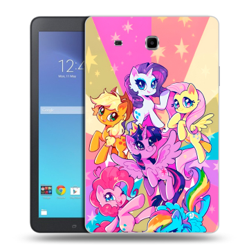 Силиконовый чехол на Samsung Galaxy Tab E 9.6 с принтом My little pony Дружба чудо Силиконовый чехол на Samsung Galaxy Tab E 9.6 с принтом My little pony Дружба чудо