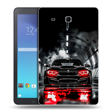 Силиконовый чехол на Samsung Galaxy Tab E 9.6 с принтом BMW БМВ