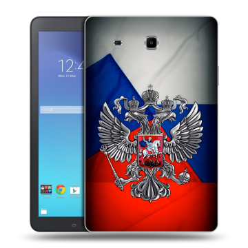 Силиконовый чехол на Samsung Galaxy Tab E 9.6 с принтом Флаг России Силиконовый чехол на Samsung Galaxy Tab E 9.6 с принтом Флаг России