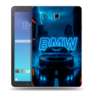 Силиконовый чехол на Samsung Galaxy Tab E 9.6 с принтом BMW БМВ Силиконовый чехол на Samsung Galaxy Tab E 9.6 с принтом BMW БМВ