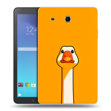 Силиконовый чехол на Samsung Galaxy Tab E 9.6 с принтом Смешная утка