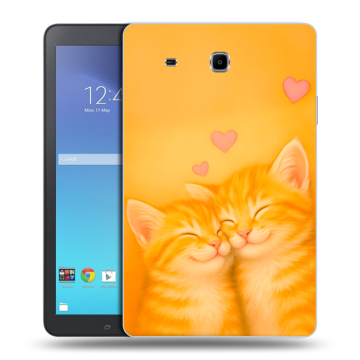 Силиконовый чехол на Samsung Galaxy Tab E 9.6 с принтом Милые котята