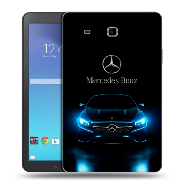 Силиконовый чехол на Samsung Galaxy Tab E 9.6 с принтом Mercedes Мерседес