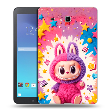Силиконовый чехол на Samsung Galaxy Tab E 9.6 с принтом Labubu Лабубу Силиконовый чехол на Samsung Galaxy Tab E 9.6 с принтом Labubu Лабубу