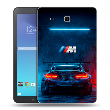 Силиконовый чехол на Samsung Galaxy Tab E 9.6 с принтом BMW БМВ Силиконовый чехол на Samsung Galaxy Tab E 9.6 с принтом BMW БМВ