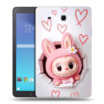 Силиконовый чехол на Samsung Galaxy Tab E 9.6 с принтом Labubu Лабубу
