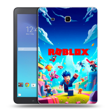 Силиконовый чехол на Samsung Galaxy Tab E 9.6 с принтом Roblox Роблокс