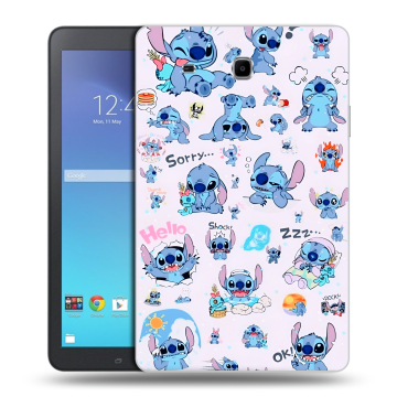 Силиконовый чехол на Samsung Galaxy Tab E 9.6 с принтом Лило и Стич