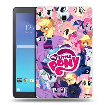 Силиконовый чехол на Samsung Galaxy Tab E 9.6 с принтом My little pony Дружба чудо