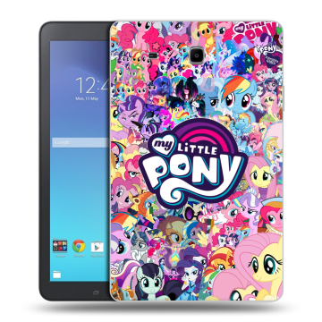 Силиконовый чехол на Samsung Galaxy Tab E 9.6 с принтом My little pony Дружба чудо Силиконовый чехол на Samsung Galaxy Tab E 9.6 с принтом My little pony Дружба чудо
