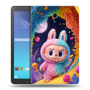Силиконовый чехол на Samsung Galaxy Tab E 9.6 с принтом Labubu Лабубу