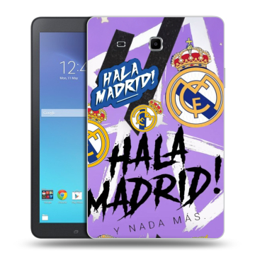 Силиконовый чехол на Samsung Galaxy Tab E 9.6 с принтом Real Madrid Реал Мадрид Силиконовый чехол на Samsung Galaxy Tab E 9.6 с принтом Real Madrid Реал Мадрид