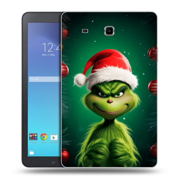 Силиконовый чехол на Samsung Galaxy Tab E 9.6 с принтом Гринч Новый год Рождество