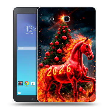 Силиконовый чехол на Samsung Galaxy Tab E 9.6 с принтом Новый год