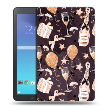 Силиконовый чехол на Samsung Galaxy Tab E 9.6 с принтом Новый год