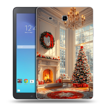Силиконовый чехол на Samsung Galaxy Tab E 9.6 с принтом Новый год