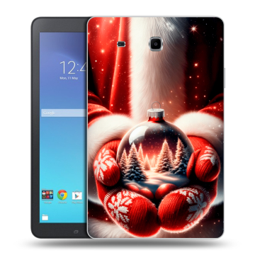 Силиконовый чехол на Samsung Galaxy Tab E 9.6 с принтом Новый год