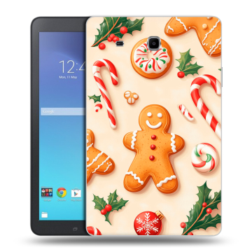 Силиконовый чехол на Samsung Galaxy Tab E 9.6 с принтом Новый год