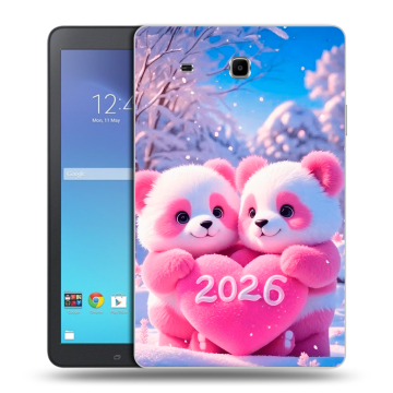 Силиконовый чехол на Samsung Galaxy Tab E 9.6 с принтом Новый год