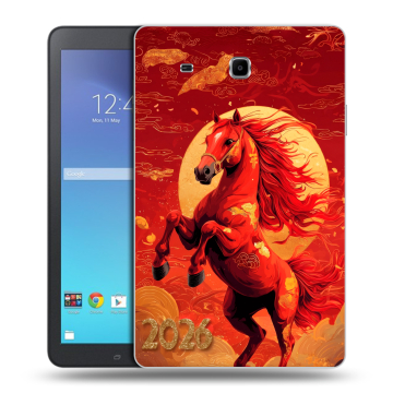 Силиконовый чехол на Samsung Galaxy Tab E 9.6 с принтом Новый год