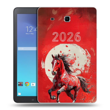 Силиконовый чехол на Samsung Galaxy Tab E 9.6 с принтом Новый год