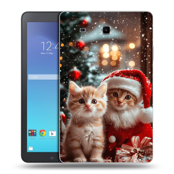 Силиконовый чехол на Samsung Galaxy Tab E 9.6 с принтом Новый год