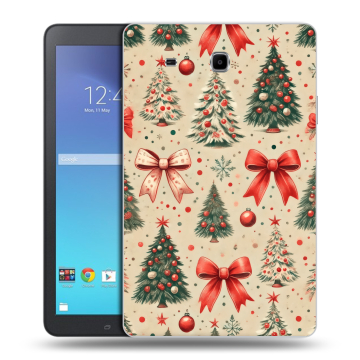 Силиконовый чехол на Samsung Galaxy Tab E 9.6 с принтом Новый год