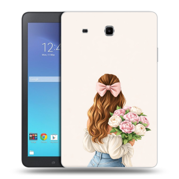 Силиконовый чехол на Samsung Galaxy Tab E 9.6 с принтом женский