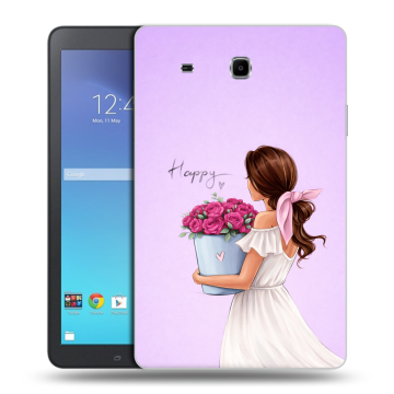 Силиконовый чехол на Samsung Galaxy Tab E 9.6 с принтом женский